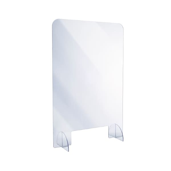 Alpine Industries 24"x 36"x 2"Clear Acrylic Sheet Table Top Protective Sneeze Guard ALP410-2436-T